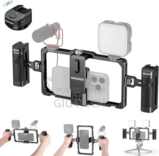 NEEWER Universal Phone Cage Video Rig With Side Handle · Photo 1