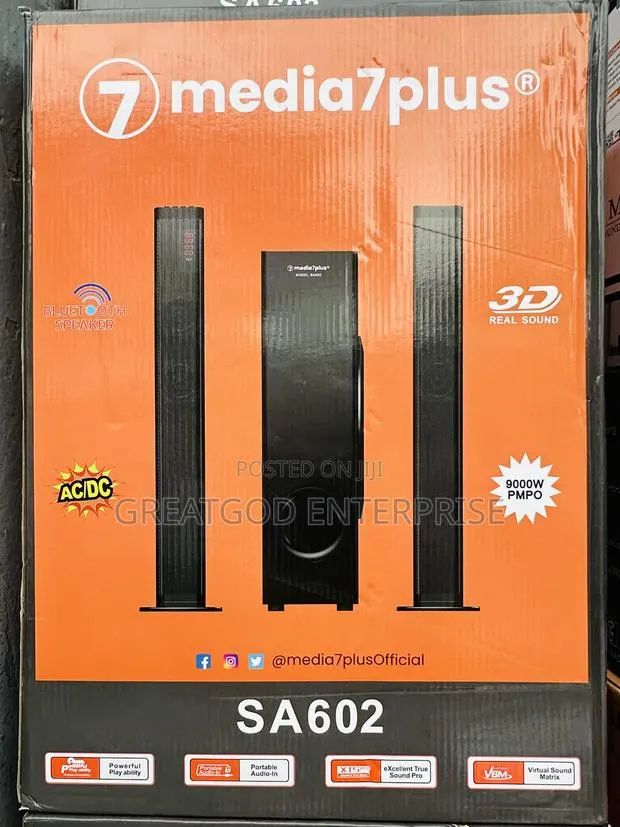 Media7Plus SA602 3D Multimedia Tower Speaker System · Photo 1