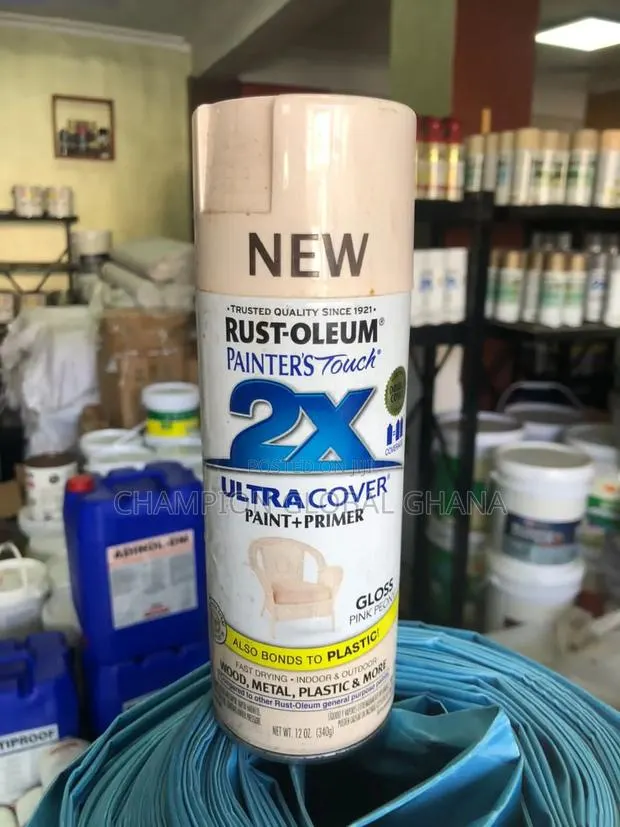 Rust-Oleum 2x Paint and Primer Gloss Pink Peony · Photo 1