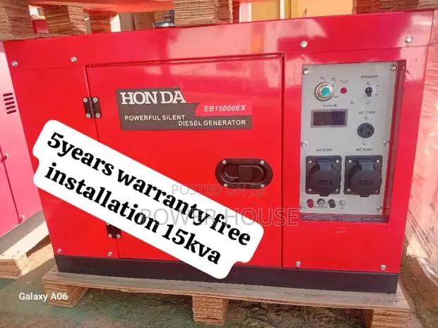 Bravo Volt Mental Honda Diesel Generator 15kva 16500watts · Photo 1