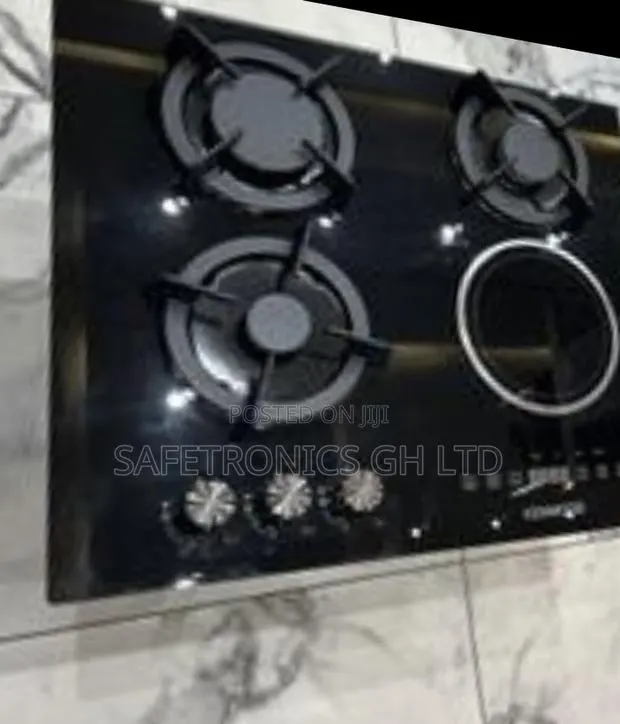 Lastest Brand New ^ Black Inbuilt Kenwood 1 Electric 3 Gas Hob · Photo 1
