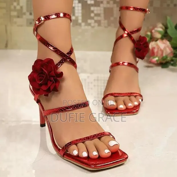 Burgundy Stiletto Heels · Photo 1