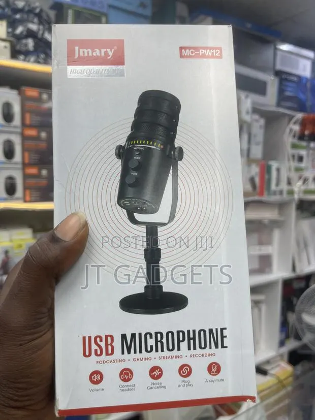 Jmary MC-PW12 USB Microphone — Podcasting, Gaming, Streaming · Photo 1