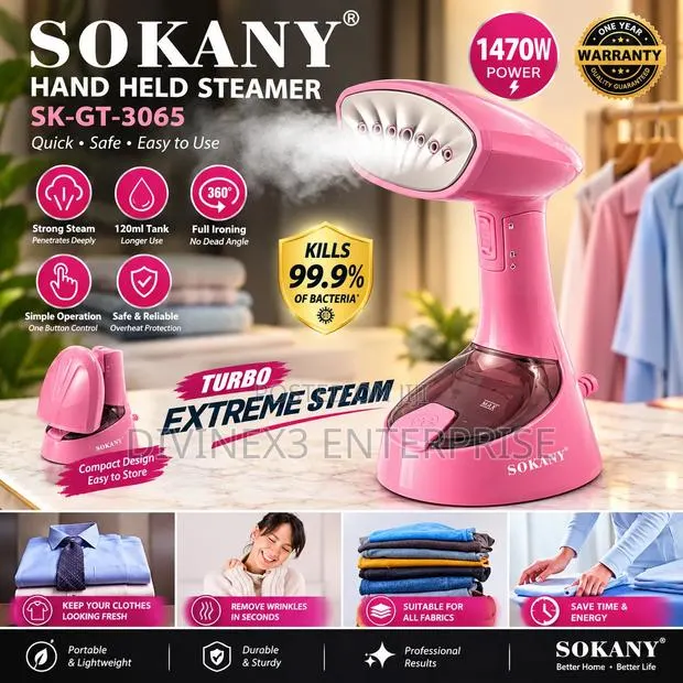SOKANY SK-GT-3065 Handheld Garment Steamer · Photo 1