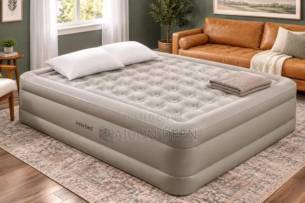Portable Luxury Bedding ;Automatic Double Air Bed With an Inbuilt Pump · Photo 1