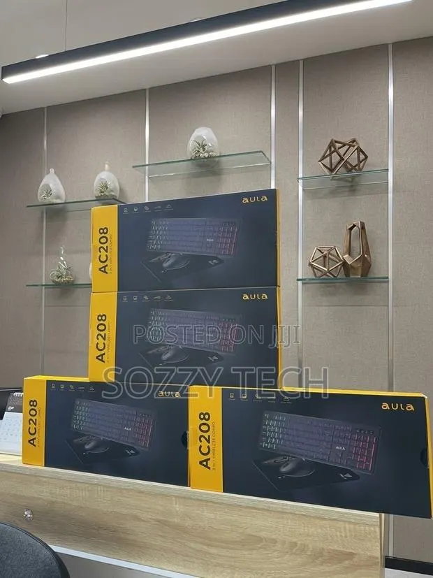 AULA Wireless Keyboard and Mouse Combo, RGB Backlit, Rechargeable · Photo 1