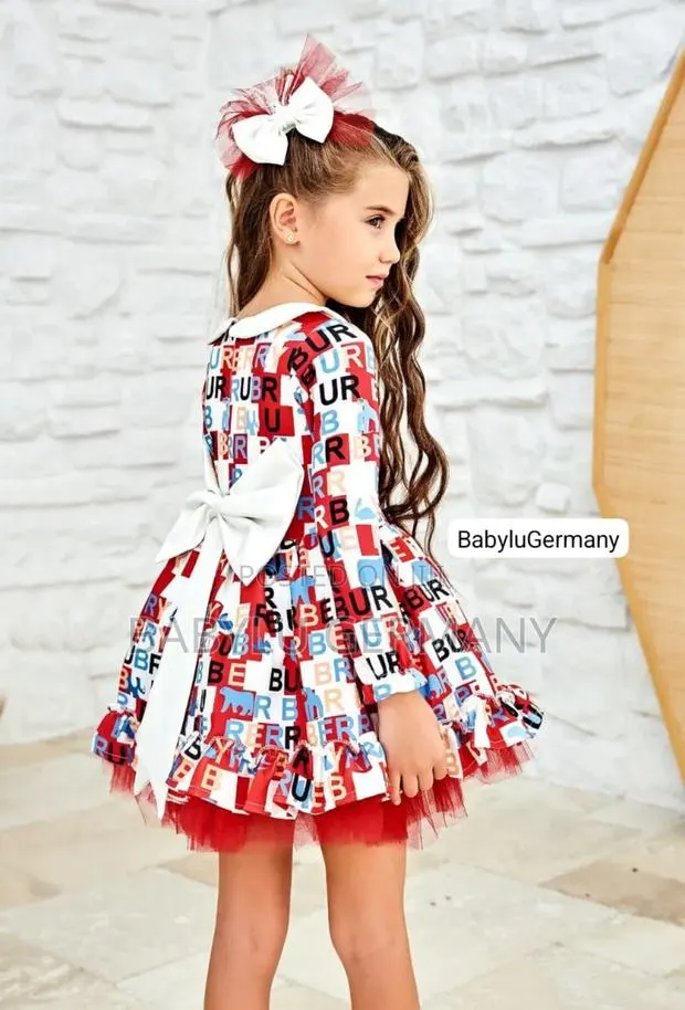 Red Burberry Princess Ball Gown Dress · Photo 1