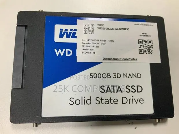 Wd 500gb SSD 3d Nand · Photo 1