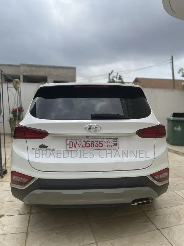 Hyundai Santa Fe 2019 White · Photo 1