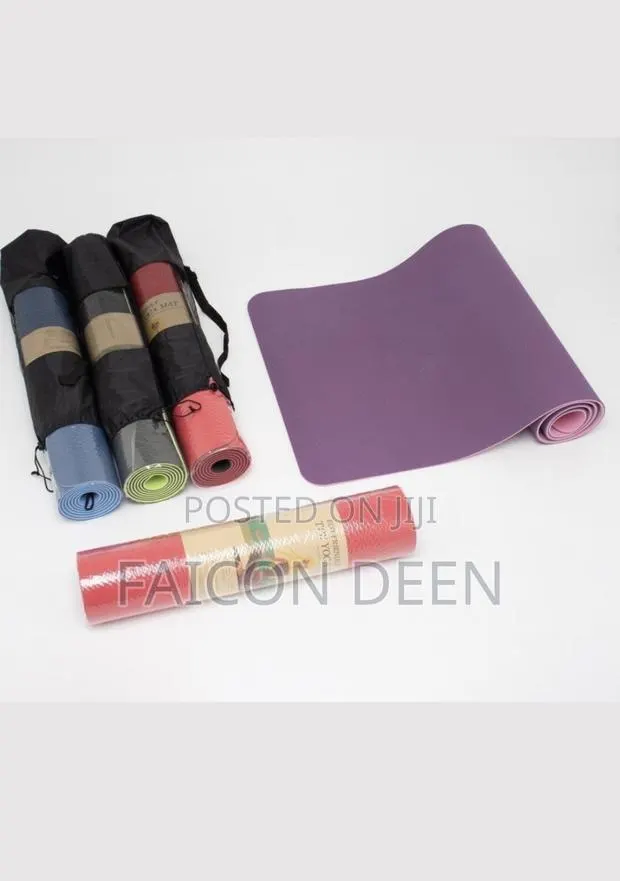 Stretch Better on a Thick Exercise Gym Mat + Free Bag / Carrier · Photo 1