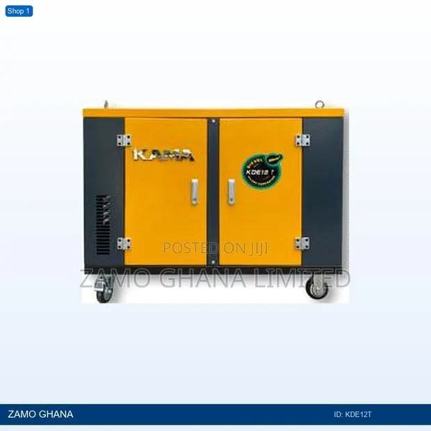 Diesel Generator 9.5kva 1phase 43.2a Digital Board - Kde12t · Photo 1
