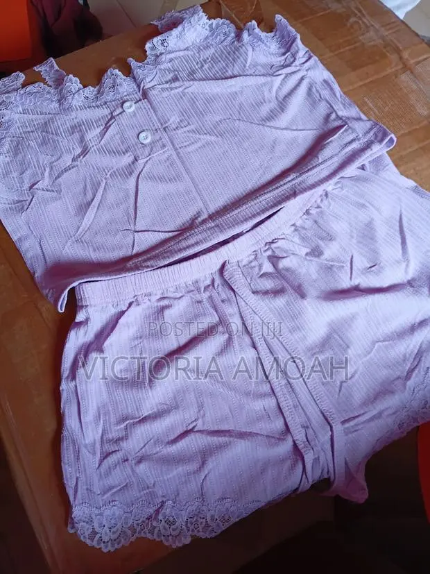 Three-Piece Ribbed Sleepwear Set · Photo 1