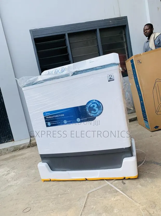 Very Cool Midea 18 KG Twin Tub Semi Automatic Washing (MT100W180/WGH · Photo 1
