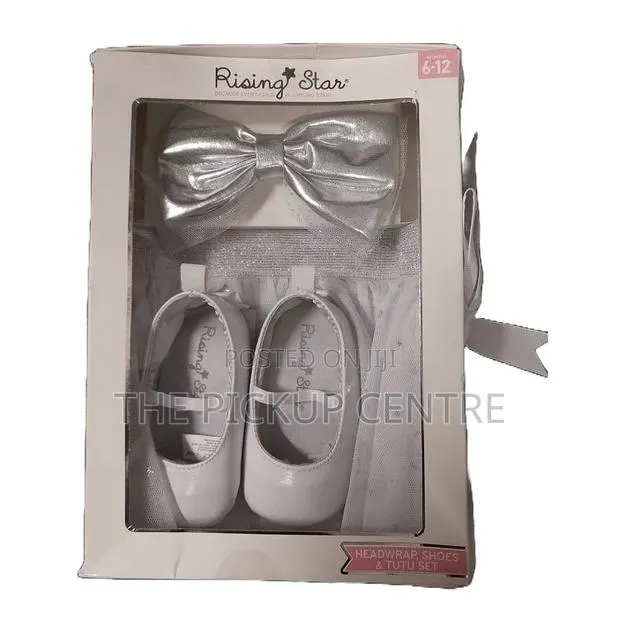 Rising Star Baby Girls' Shoes and Headwrap Set
6-12 Months · Photo 1