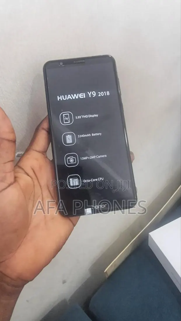 New Huawei Y9 2018 128 GB Black · Photo 1