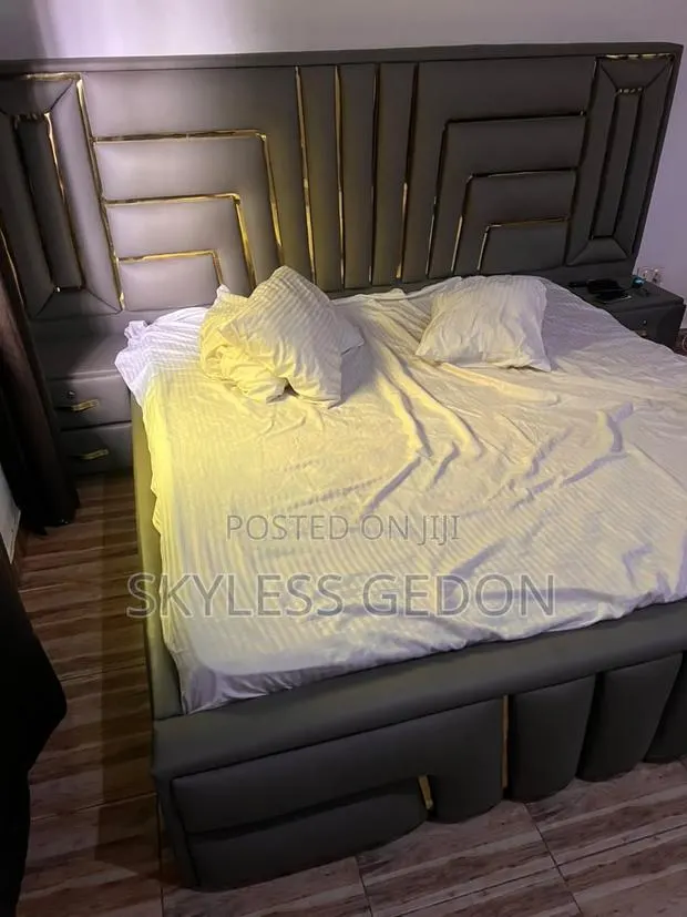 Queen Size Bed Frame and Ash Foam Mattress a Month Use Still New · Photo 1