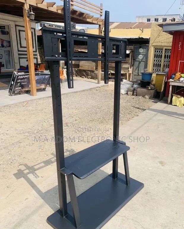 Long Lasting Mobile Tv Stand With Wheels for 32-100”(Black) · Photo 1