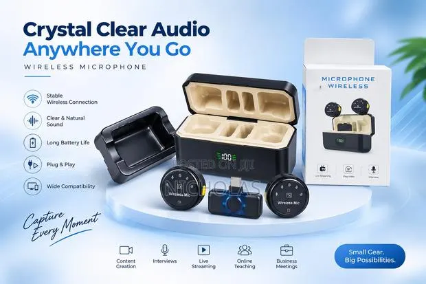 Wireless Lavalier Microphone – Magnetic Clip, Clear Audio · Photo 1