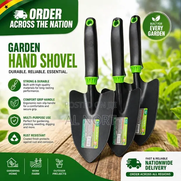Garden Hand Shovel – Hand Trowel – Black/Green · Photo 1