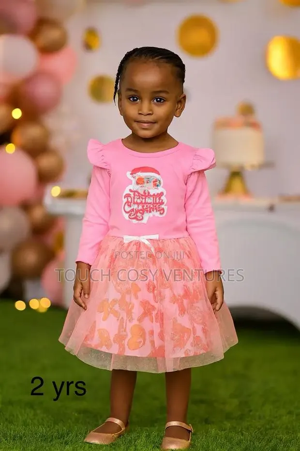 Pink Ruffle Merry Christmas Tulle Skirt Outfit (2 Yrs) · Photo 1