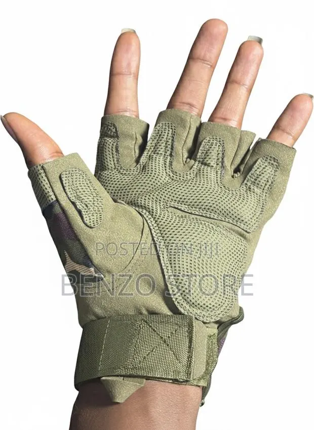 Pressure-Block Leather Gloves for Lifting · Photo 1