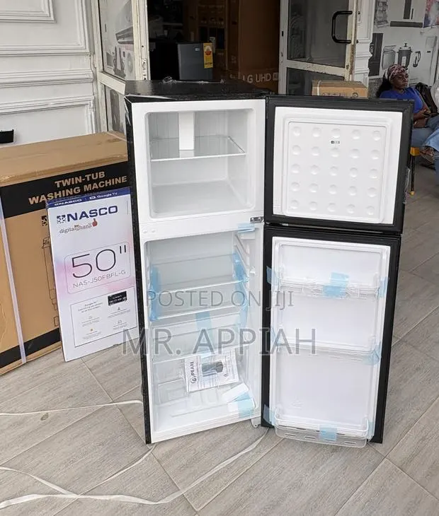 Get Nasco Top Mount Freezer Fridge(Pf 216tbg)Mirror,136L. · Photo 1