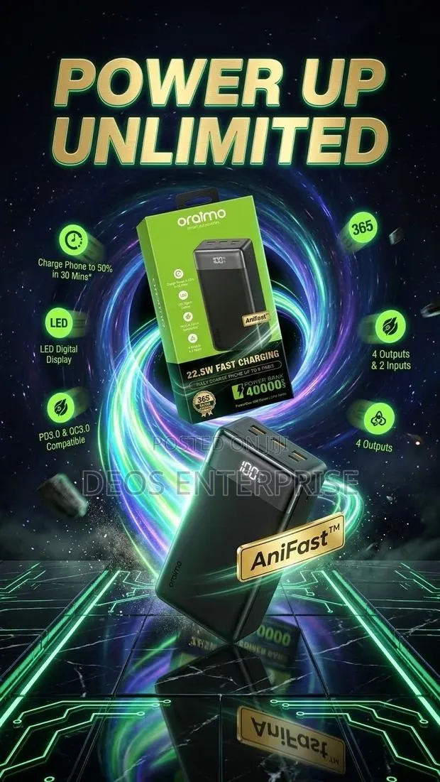 Oraimo 22.5W Laptop Power Bank · Photo 1