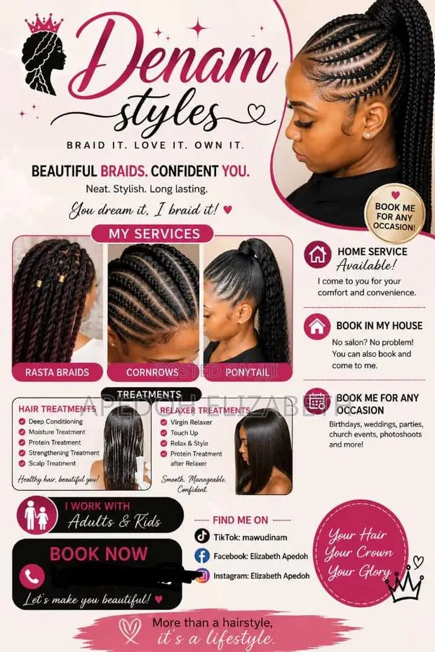 Professional Hairbraider and Home Service Available · Photo 1