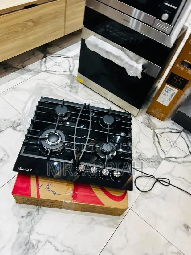 Get Kenwood 60cm Tempered Glass 4 Gas Hob(Black) · Photo 1