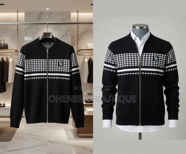 Zipper Woolen Sweater · Photo 1
