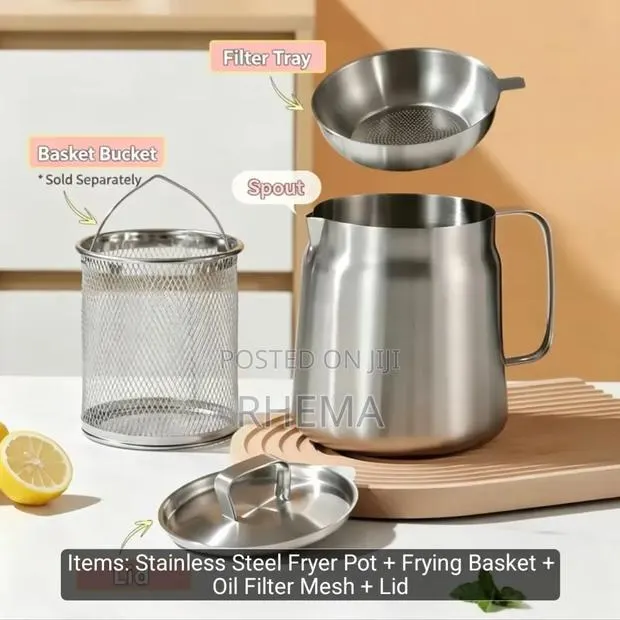 Deep Fryer and Oil Strainer · Photo 1