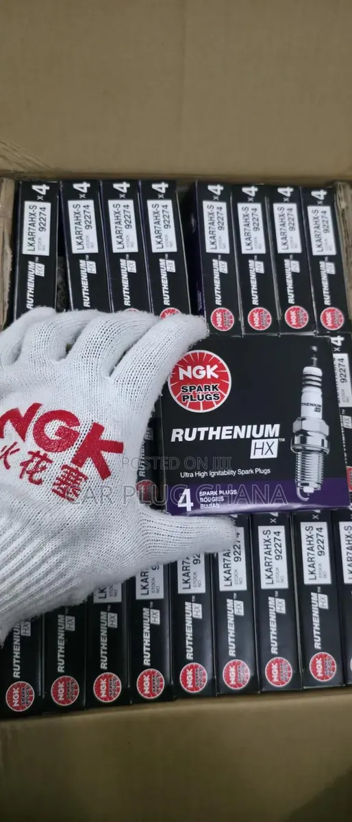 Original NGK Ruthenium LKAR7AHX-S Spark Plugs 14 Long · Photo 1