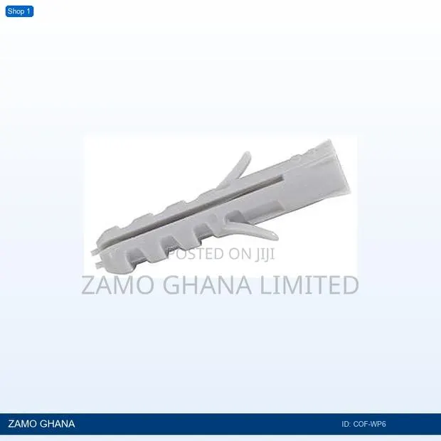 Cofil Wall Plug 6mm 100pcs/PKT - Cof-Wp6 · Photo 1