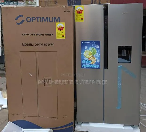 Optimum Side by Side Fridge With Dispenser 520l Ghc8500 · Photo 1