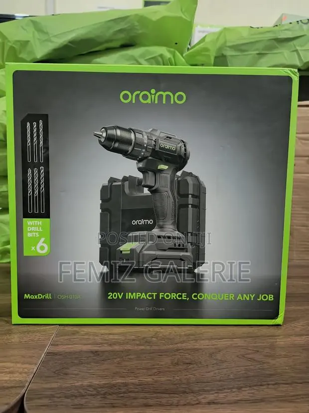 Oraimo Maxdrill 20v Cordless Versatile Power Drill Driver · Photo 1