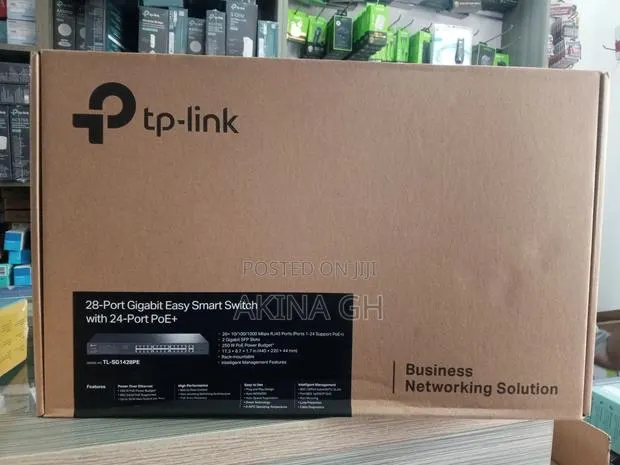 Tplink 28port Gigabit Easy Smart Switch With 24 Port Poe+(Tl-Sg1428pe) · Photo 1