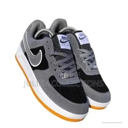 Nike Air Force Grey Black N White · Photo 1