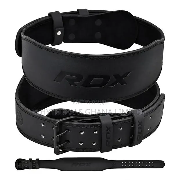 Rdx 4" Weightlifting Gym Belt| Comfort| 100% Authentic Leather From Uk · Photo 1
