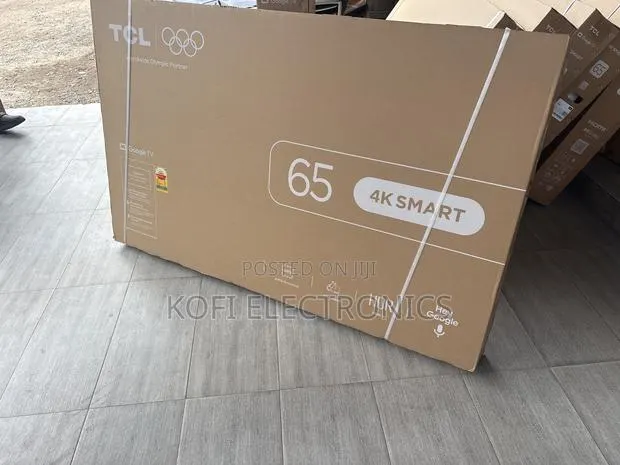 A Powered Google TCL Large 65-Inch LED Display · Photo 1