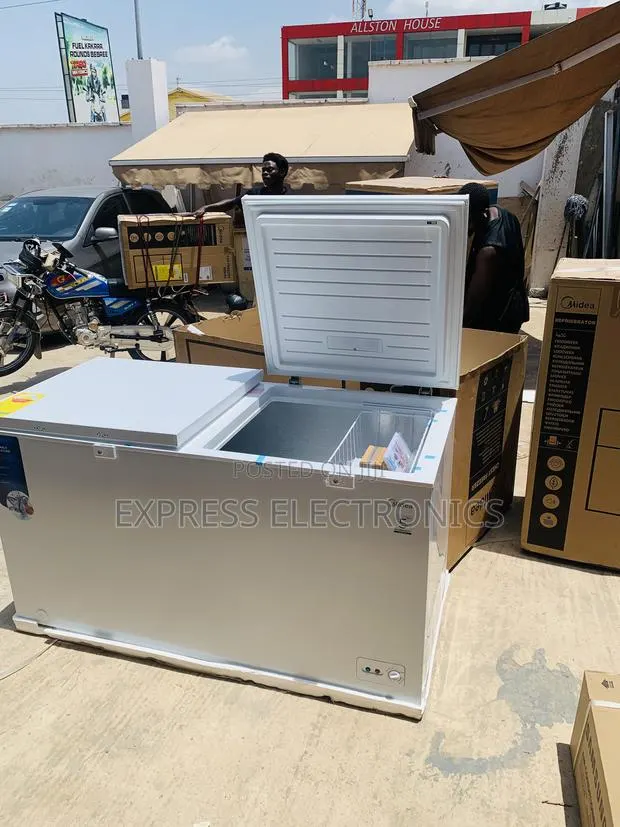 Call and Order for Chest Freezer 508l Midea Double Door White · Photo 1