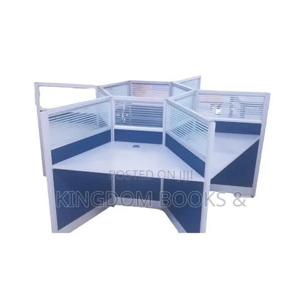 Modern 6-Seater Hexagon Office Cubicle / Partition Workstation Desk · Photo 1