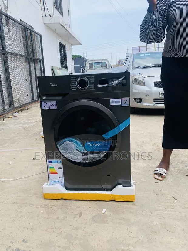 7kg Front Load Washing Machine Midea Dark Grey · Photo 1