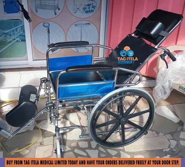 LongBack Commode Wheelchair (Foldable) · Photo 4