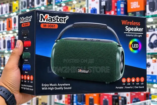 Master M-3061 RGB Wireless Bluetooth Speaker - Low2High · Photo 1