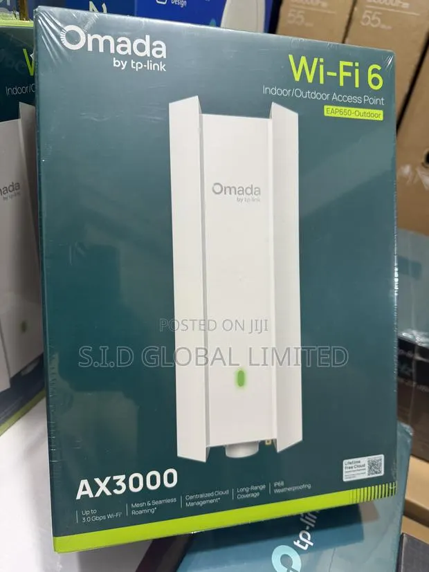 TP-Link Omada WiFi6 AX3000 Gigabit Outdoor AP (EAP650-Outdoor/Indoor) · Photo 1
