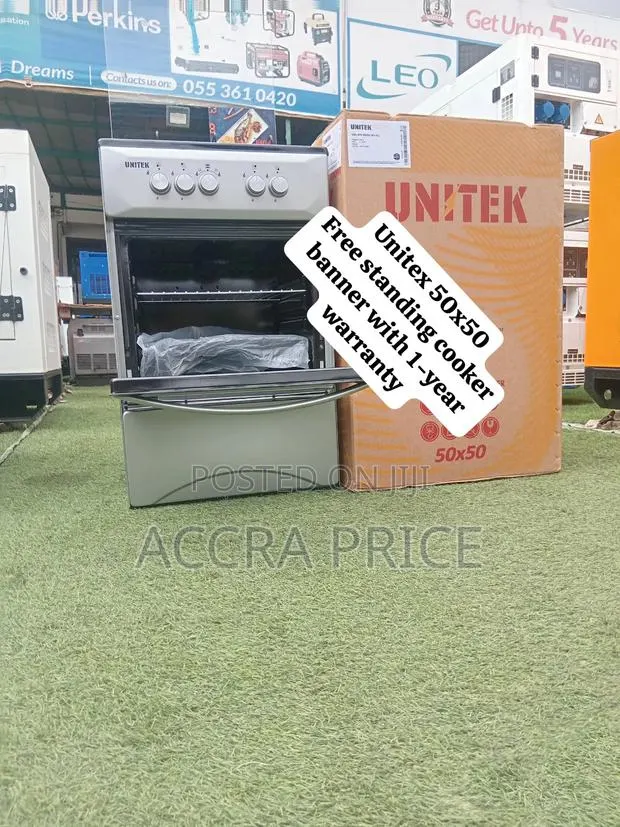 Unitek 50x50 Gas Cooker With 4 Burners Built-in Oven Quality Cooker · Photo 1