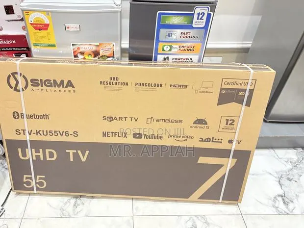 Sigma 55 Inch Uhd Smart Android Digital Satellite Frameless Tv · Photo 1
