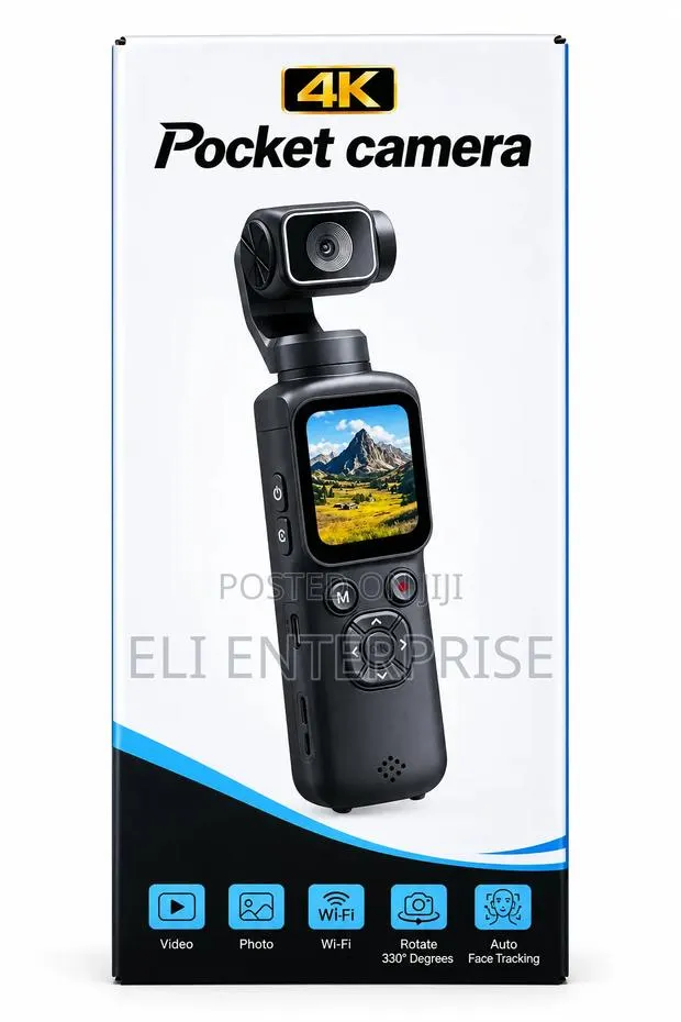4K Pocket Camera With Gimbal Stabilizer" · Photo 1