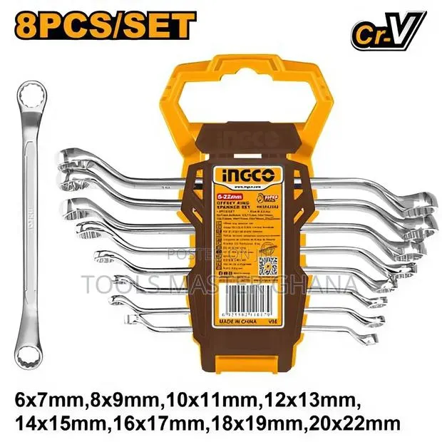 8pcs Offset Ring Spanner Set - Hkspa3088 · Photo 1