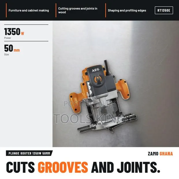 Plunge Router 1350W 50Mm - RT1350E · Photo 1